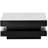 Deontea Pedestal  High Gloss Minimalist Design with LED Lights, 2-Tier Square Coffee Table, Centre Table, Living Room Table-579887726