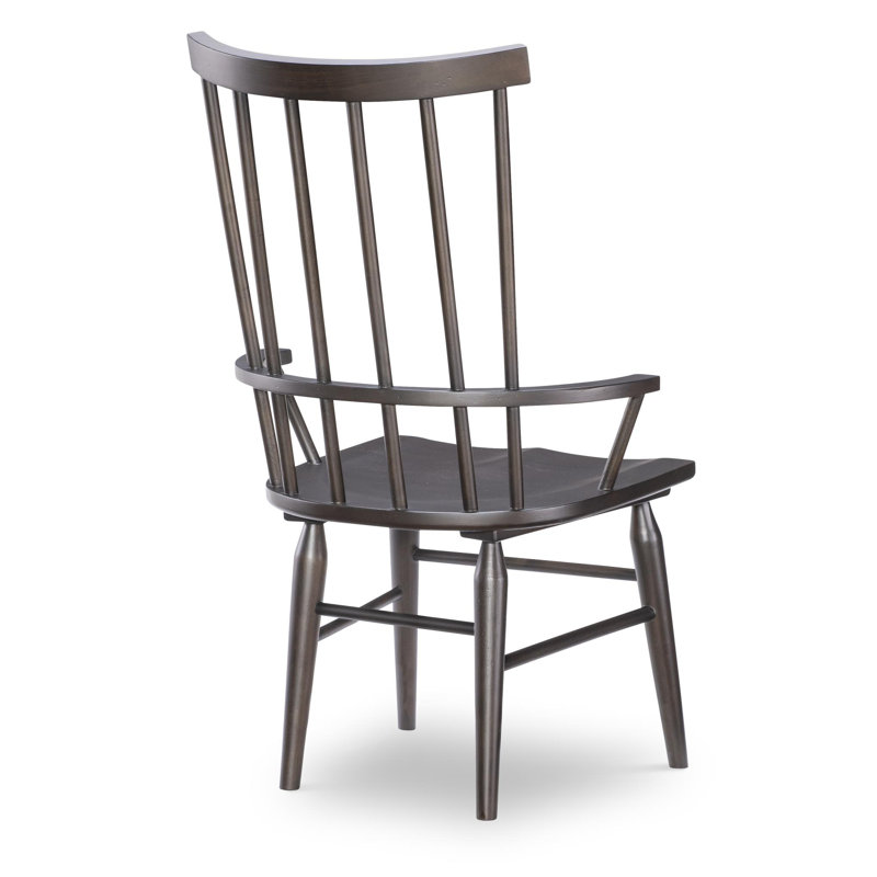 Chaise avec accoudoirs rustique en moka et cerisier vieilli de 18 po Fenmore