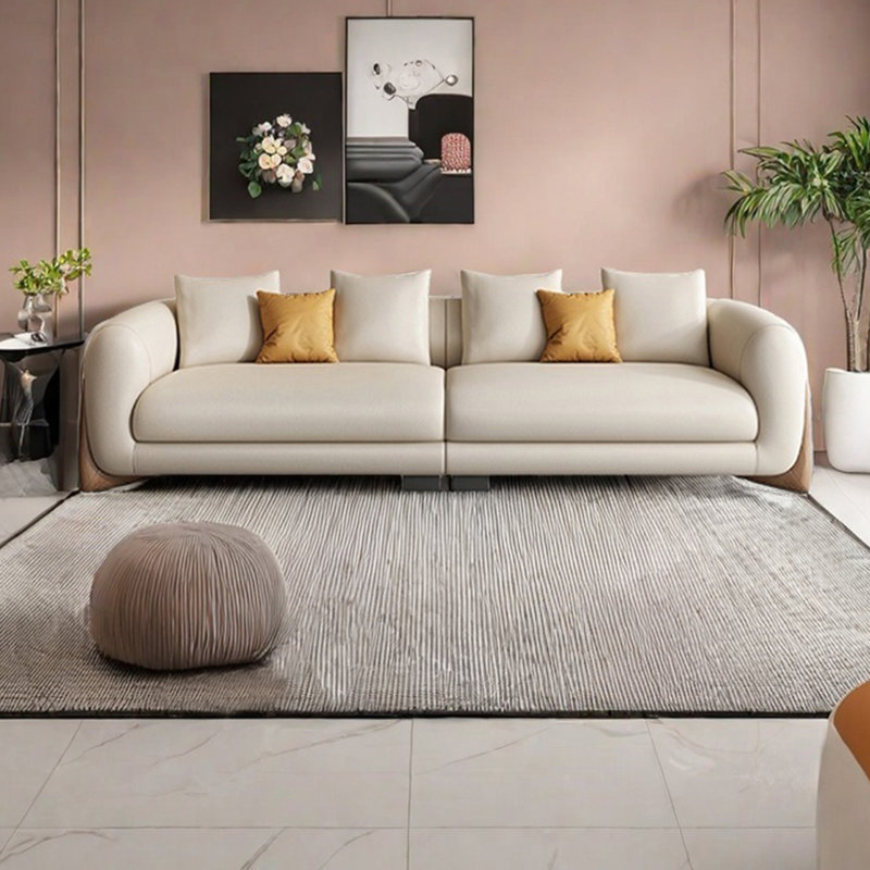 Petit canapé moderne et minimaliste, H 26 po x l 133,85 po x P 39,37 po, 5