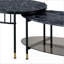 Ensemble de tables basses gigognes 2 pièces Black