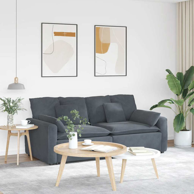 Canapé modulaire gris foncé