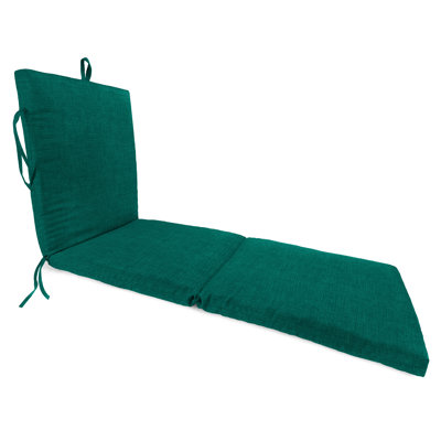 72" x 21" Outdoor Chaise Lounge Cushion with Ties and Loop
