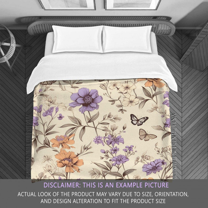 Polyester Floral Comforter, Queen Comforter