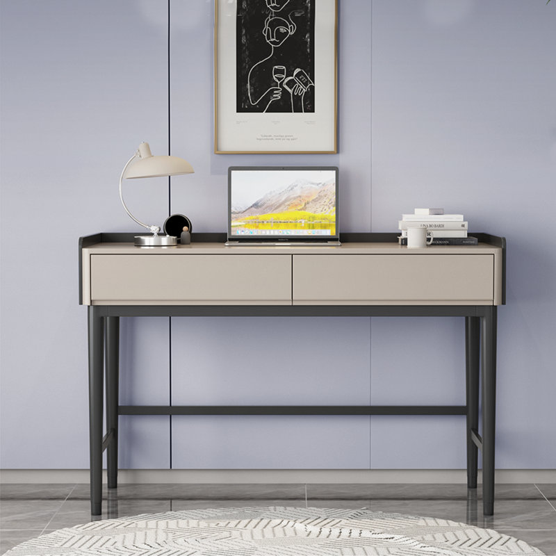 Bureau simple de style moderne et de petite taille, Noir, H 30,71 po x l 47,24 po x P 19,69 po