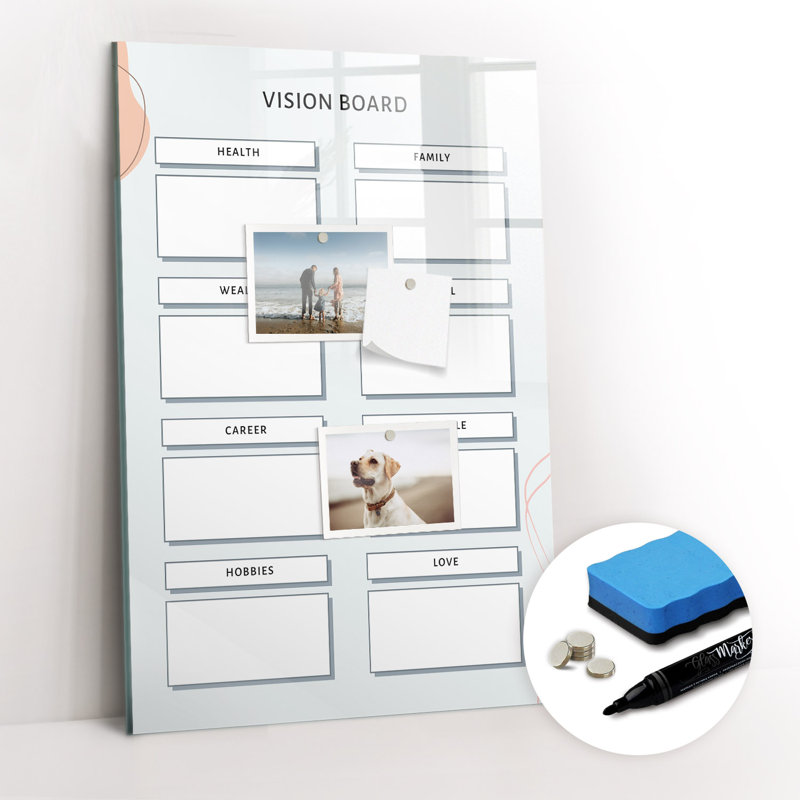 Magnetic Glass Dry Erase Board
