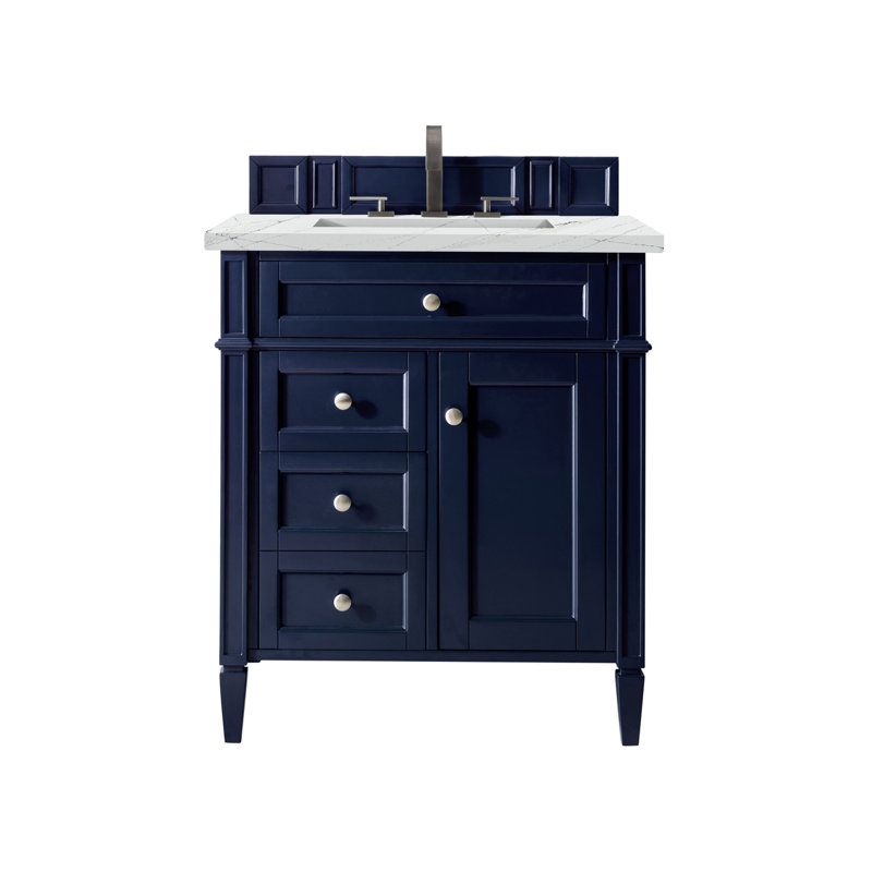 Brittany 30'' W Single Vanity, Victory Blue, Ethereal Noctis, 8" Widespread