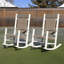 Premium HDPE & Wicker Rocking Chair - High-Back Ergonomic Design with 380LB Capacity