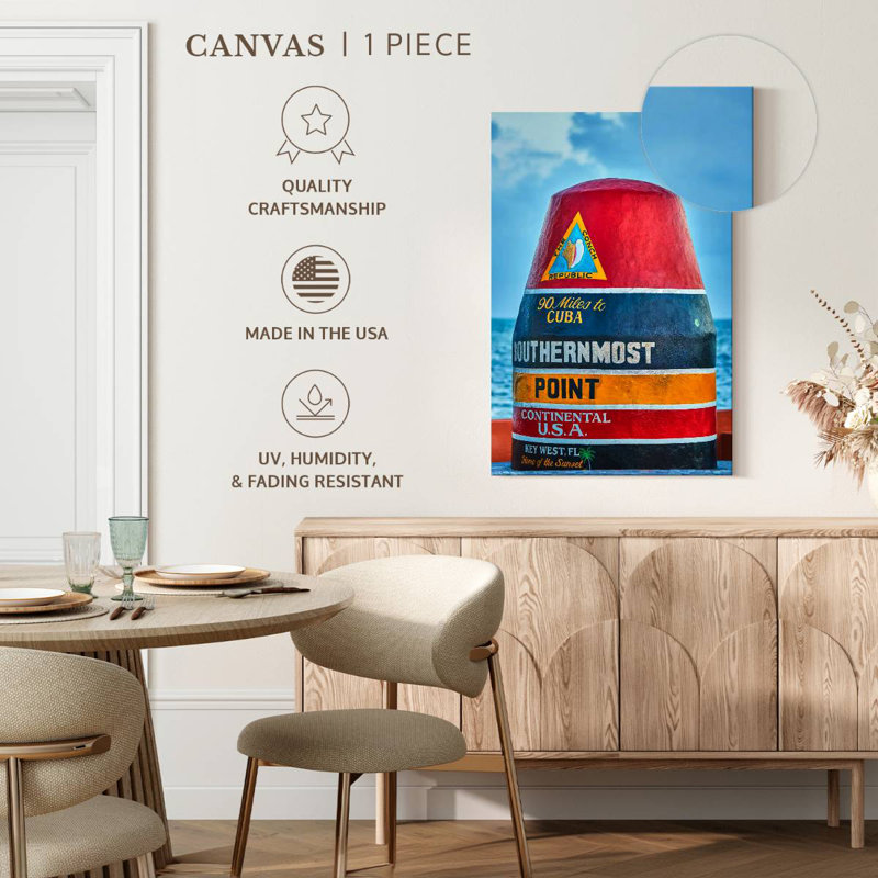 Southernmost Point Key West, 39" H x 26" W