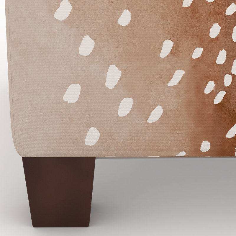 Fernando Upholstered Ottoman, Fawn Natural