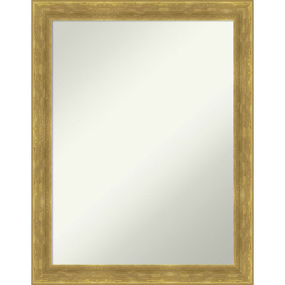 Earmon Solid Wood Rectangle Wall Mirror