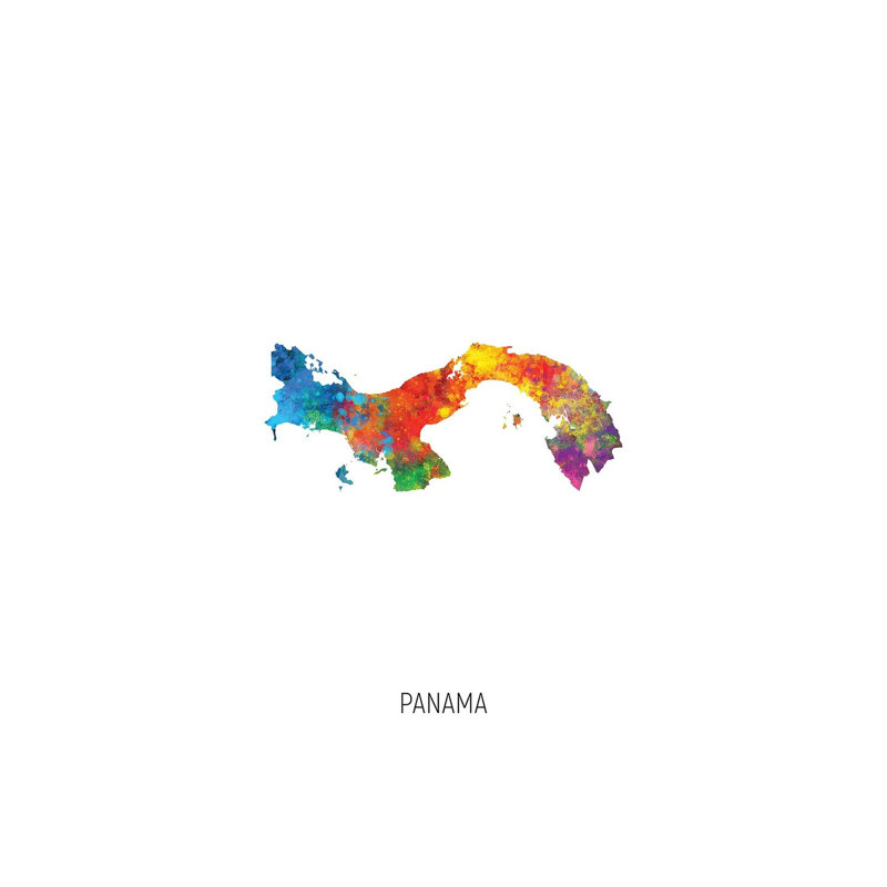 MTO3070-Panama Map, H 26 po x l 18 po x 1,5 po
