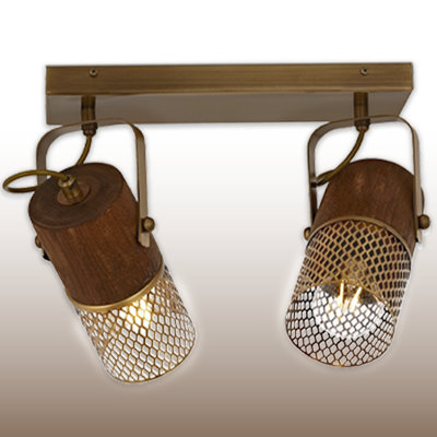 Plafonnier semi-encastré 2 lumières