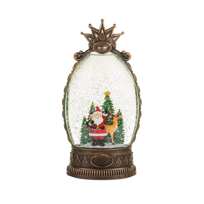Brown Noble LED Snow Globe