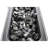 43" Rectangular Fire Pit - Smoked Glass & Stainless Steel 50,000 Output White Year-Round Outdoor Comfort Hidden Propane Tank Space With Gathering Place Compartment For Use