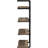 Black And Rustic Brown 4 Shelf, Suitable For Office Environment Wall Shelf Storage Needs