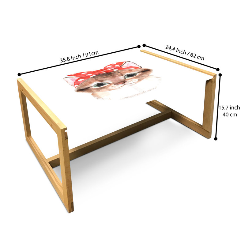 Jaliek Sled Coffee Table, 90cm H x 62cm W x 40cm D