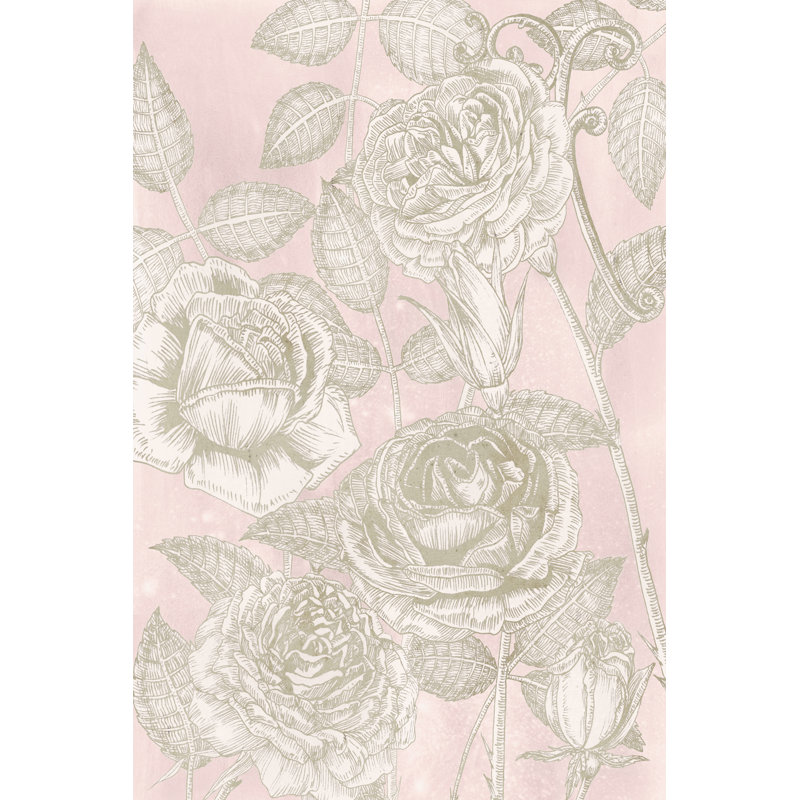 Blooming Roses II 1 Piece Wrapped Canvas Wall Art, 76cm H x 51cm W