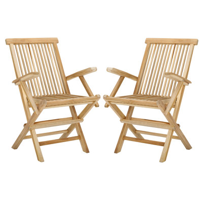 Marcus Solid Teak Folding Arm Chair