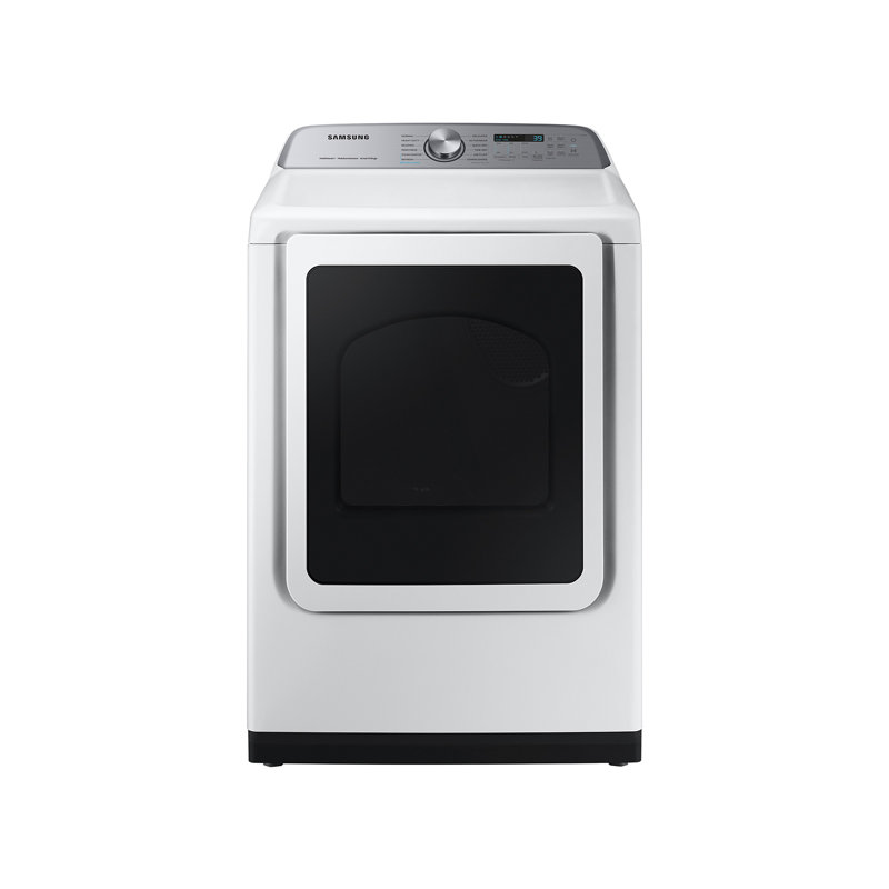 Samsung 7.4 cu. ft. Smart Dryer with Steam Sanitize+, White, Gas