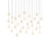 Luminaire suspendu cylindrique 30 lumières Dove