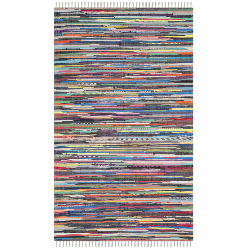 Sue Cotton Hand Woven Area Rug, Rectangle 91 x 152 cm