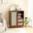 Rattan Buffet Cabinet With Adjustable Shelf, Sideboard With Drawers-942781783