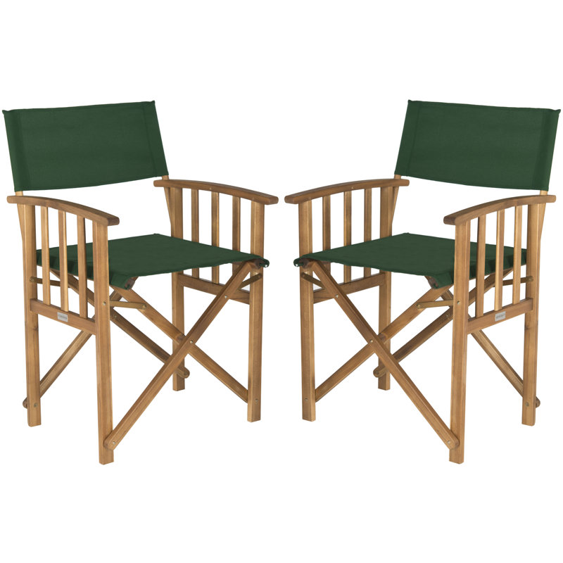 Fauteuil de patio Woodacre, Naturel / vert