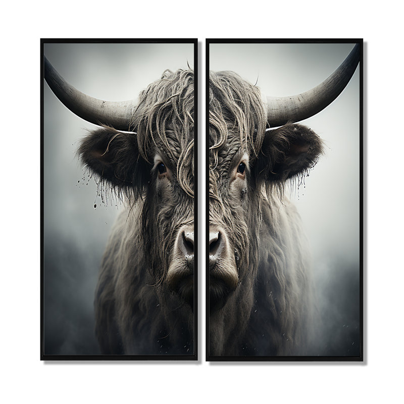 Clever Whispers Of Wisdom II - impressions d'art sur toile grise, H 20 po x l 24 po, Impression encadrée flottante, Noir