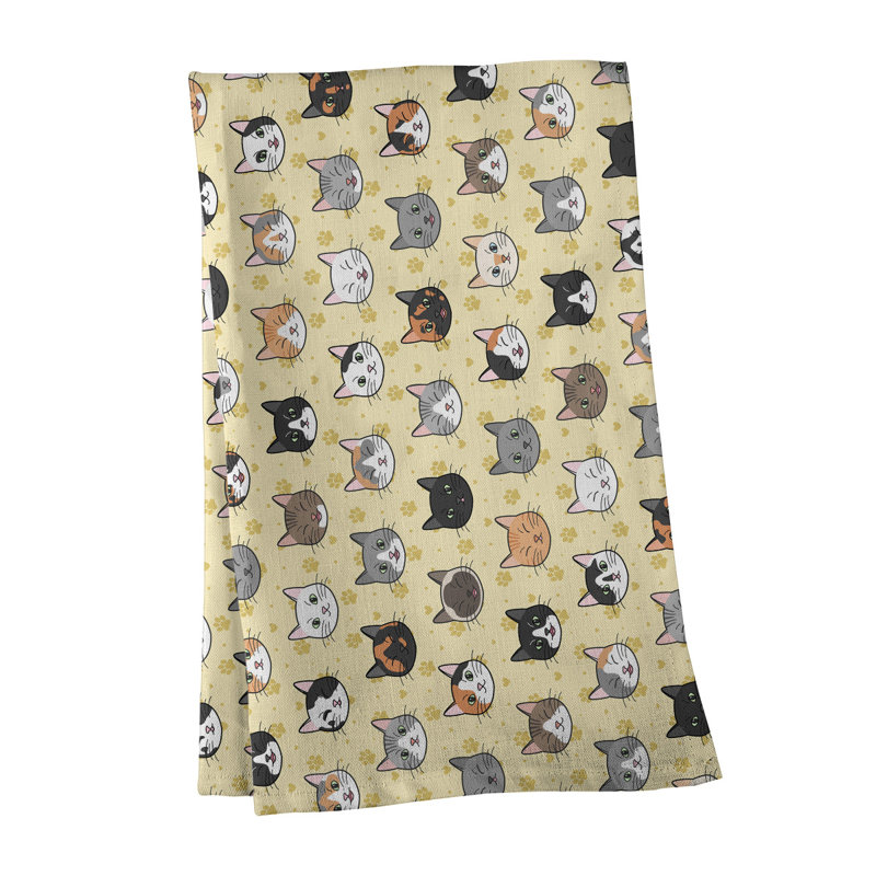 Tea Towel Kitchen Towel, Cotton Twill, Yellow