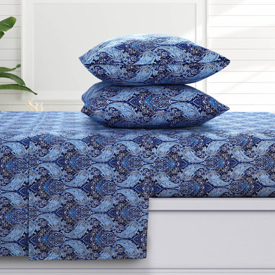 Sofi Flannel Paisley Sheet Set