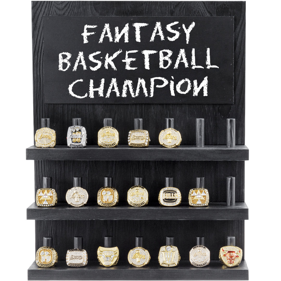 Wall Mounted Coal Black Ring Display Jewelry Rack Ebern Designs