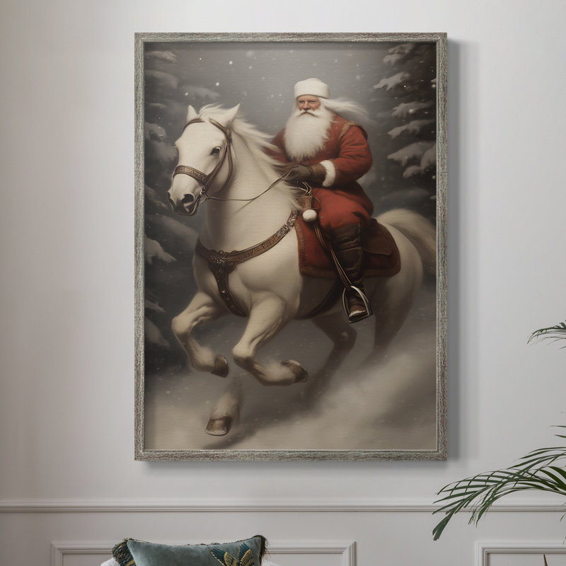 Art des Fêtes de Noël - série 2 - CCxxix, reproduction encadrée - bois massif, H 11 po x l 9 po