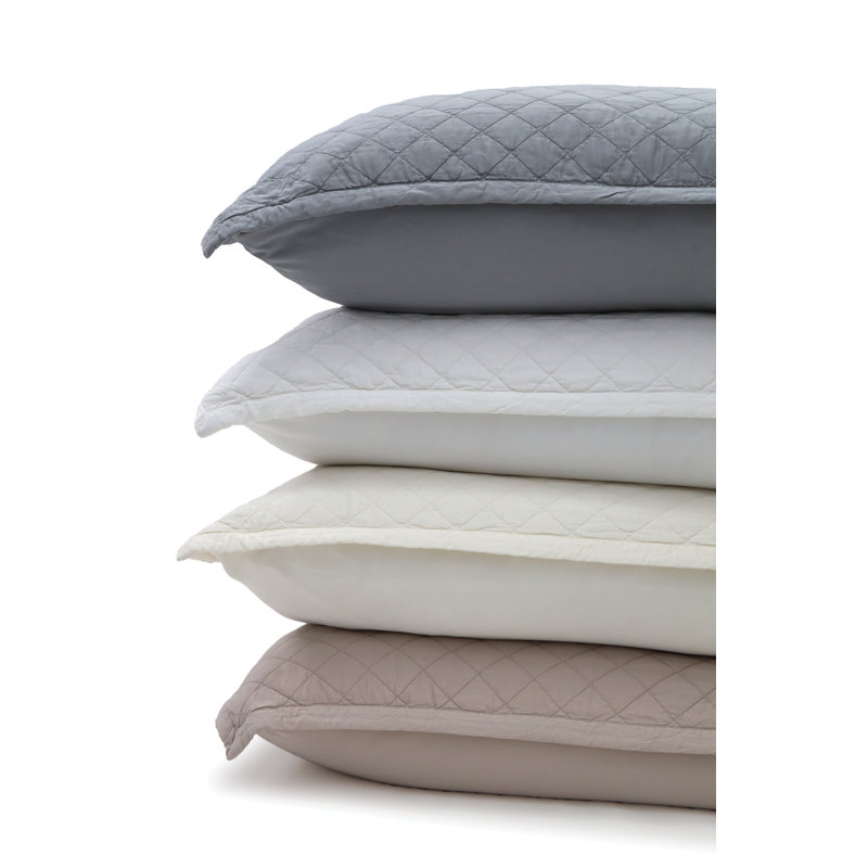 Monaco Square Pillow Cover & Insert, White