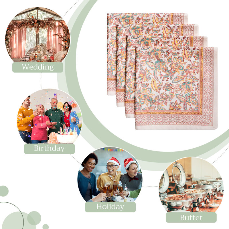 Maison d'Hermine Nila 100% Cotton Napkins - 20" x 20"