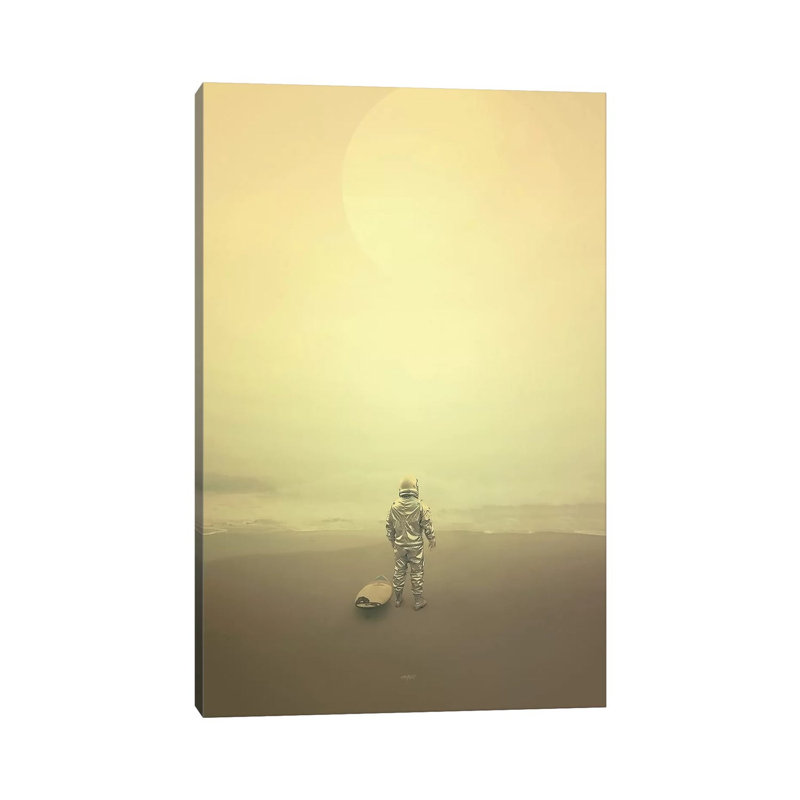 Surfer 1 Piece Wall Art on Canvas, 20.32 cm H x 30.48 cm W, Wrapped Canvas