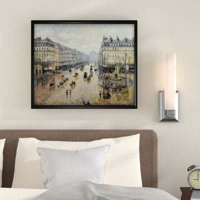" Avenue-de Opera Rain " by Camille Pissarro Oil Print