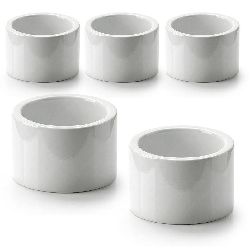 Coupleur de réparation 4 po en PVC blanc, raccord Hub x Hub pour systèmes de drainage, d'évacuation et d'évacuation sans pression, (paquet de 5)