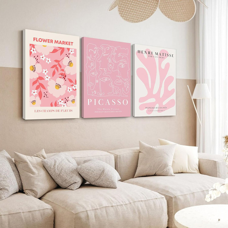 3 Piece Wrapped Canvas Print, 60 cm H x 120 cm W