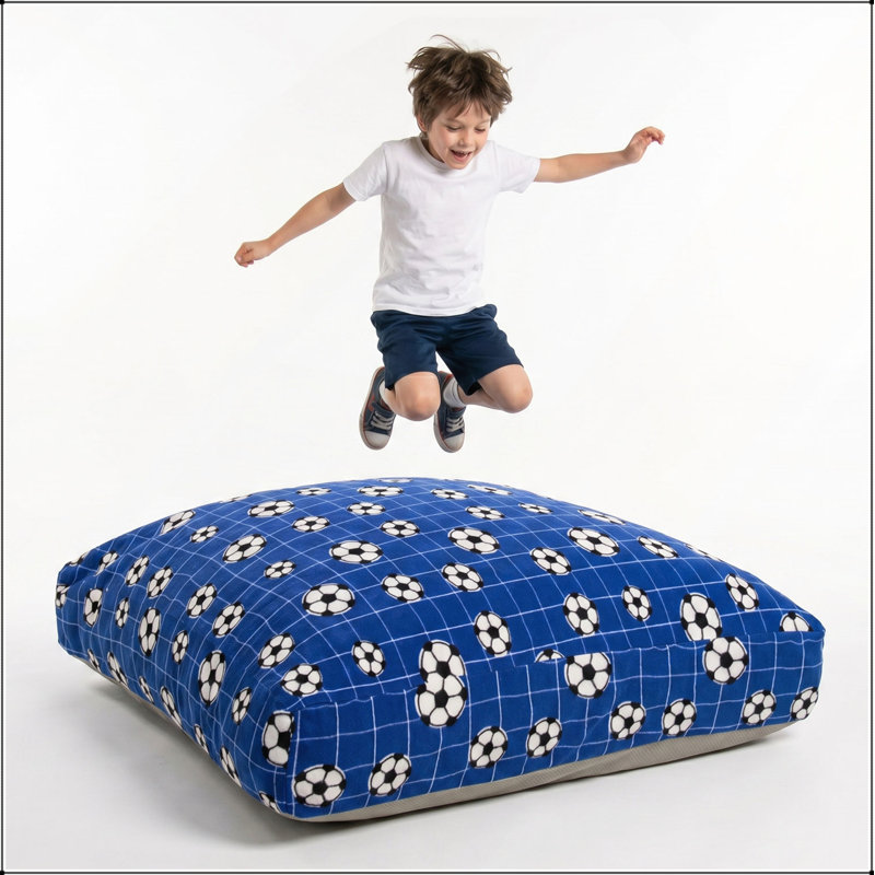 Tapis de jeu pour enfants et adultes Sensory, H 15 po x l 36 po x P 36 po, Molleton bleu