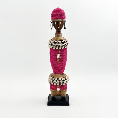 African Beaded Namji Doll, 17 in