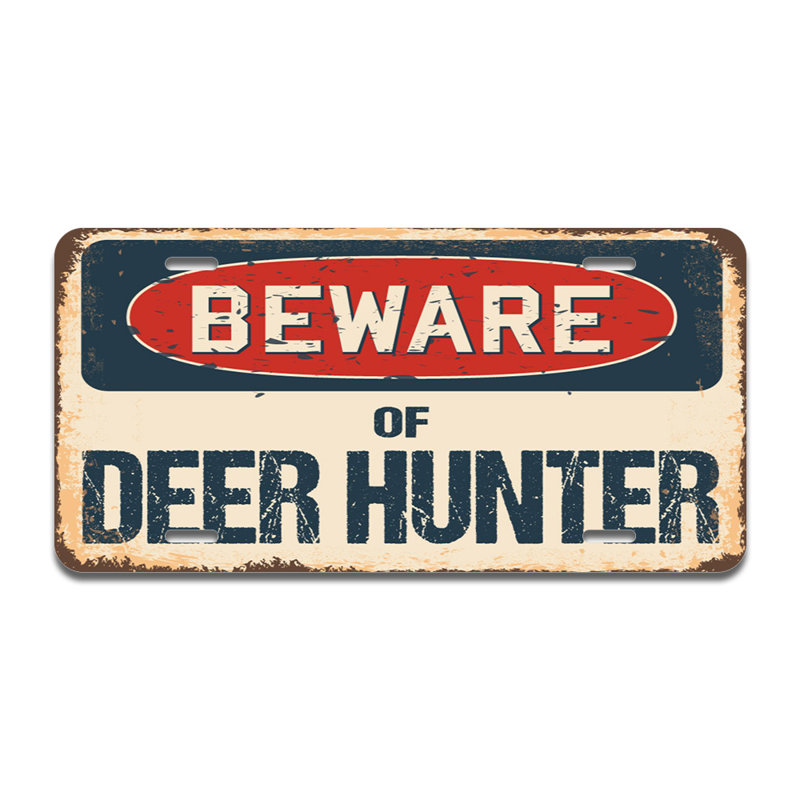 Cadre en aluminium Beware of Deer Hunter