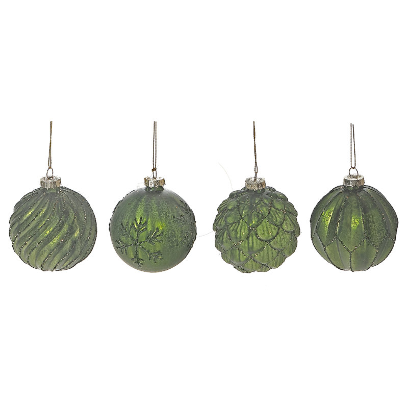 Ihcasadecor 8'' Glass Snowflakes Holiday Shaped Ornament
