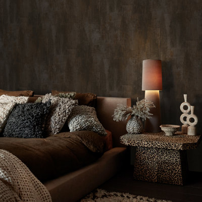 Oxidized Opulence Charcoal Wallpaper
