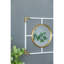 Miroir mural 15,5 x 43,5 po avec cadre doré et blanc - Élégance intemporelle pour la décoration intérieure