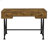Rustic Nutmeg 2-Piece Computer Desk And Bookcase