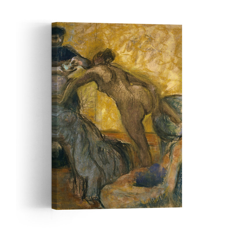 " The Cup Of Hot Chocolate, 1900-5 Impressionist Abstract Contemporary Wall Art Print " by Edgar Degas, H 18 po x l 12 po