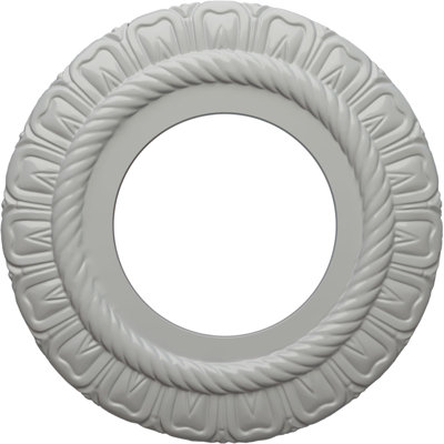 Médaillon de plafond H 9 po x l 9 po x P 0,5 po Claremont