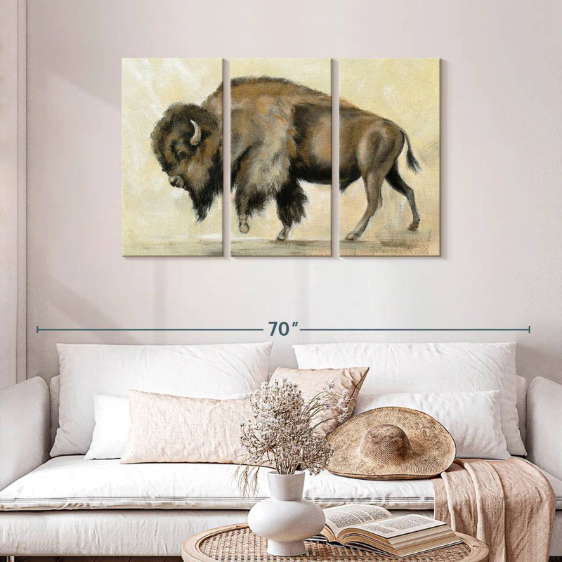Brampt Bronze Buffalo, 28" H x 45" W