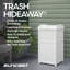 Suncast 17 in. W x 16 in. D Resin Trash Hideaway with Latching Lid, Made in the USA-93720370