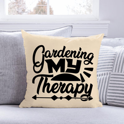 Citation amusante «Garden Lover» 626 - Coussin décoratif inclus